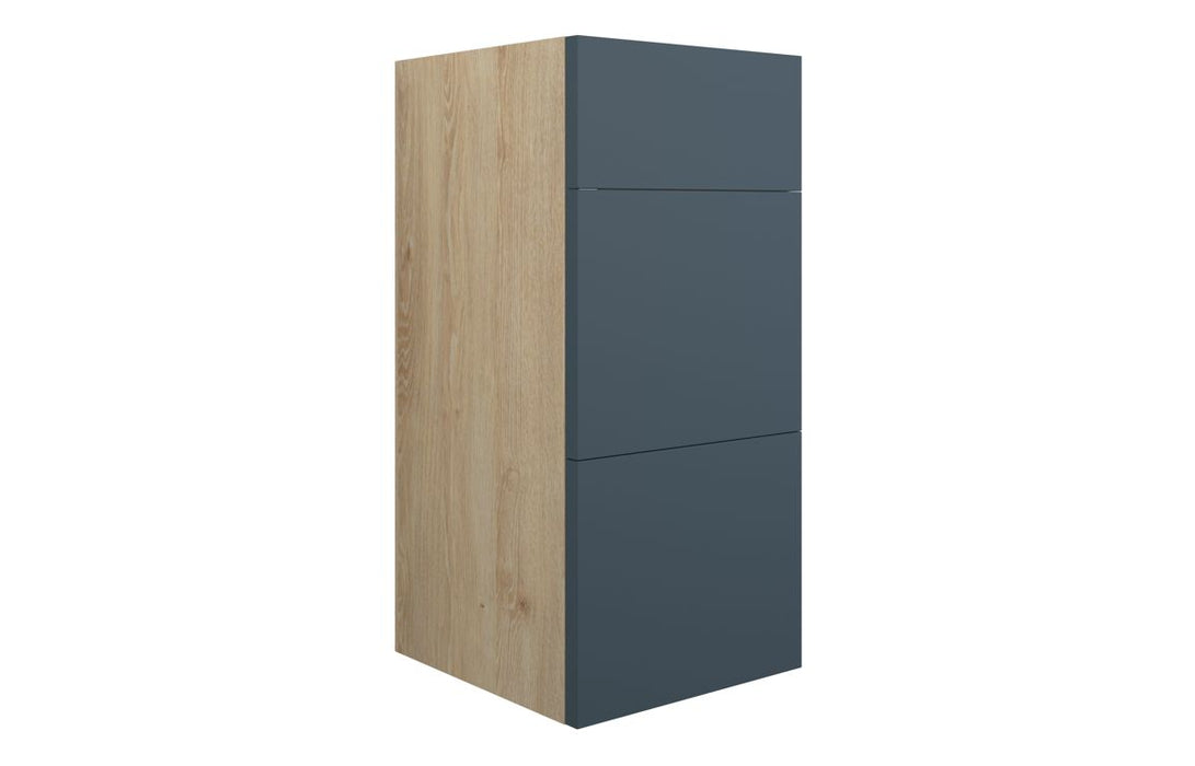 Eton 300mm Standard 3 Drawer Unit - Matt Arley Blue