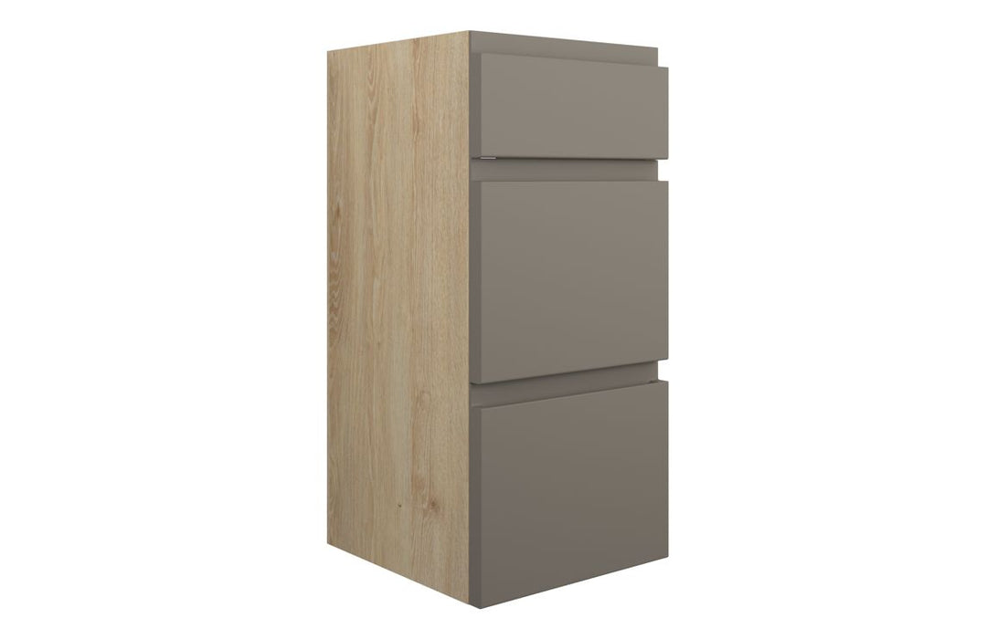 Siena 300mm Standard 3 Drawer Unit - Matt Stone