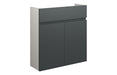 Siena 600mm Slim Basin Unit - Matt Graphite Grey