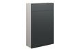 Siena 500mm Slim WC Unit - Matt Graphite Grey