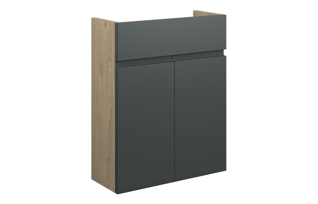 Siena 500mm Standard Basin Unit - Matt Graphite Grey