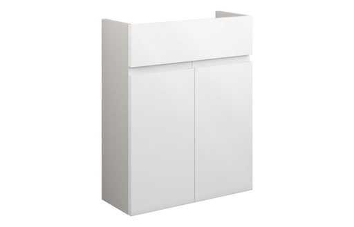 Siena 500mm Slim Basin Unit - White Gloss