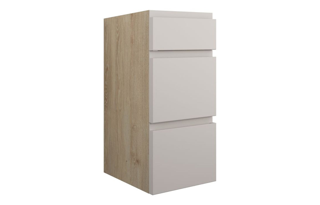 Siena 300mm Standard 3 Drawer Unit - Matt Dove Grey