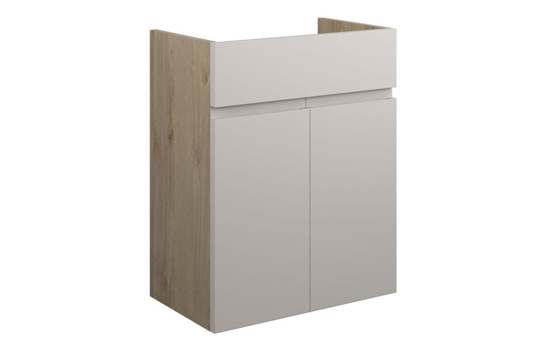 Siena 600mm Slim Basin Unit - Matt Dove Grey