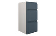 Siena 300mm Standard 3 Drawer Unit - Matt Arley Blue