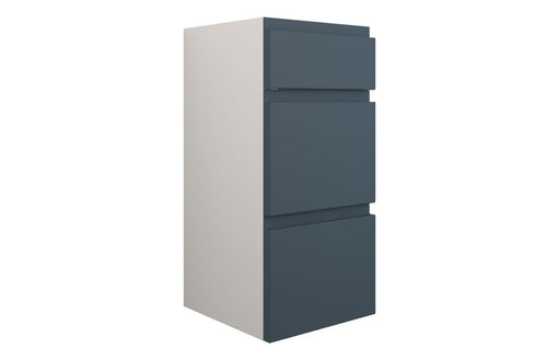 Siena 300mm Standard 3 Drawer Unit - Matt Arley Blue