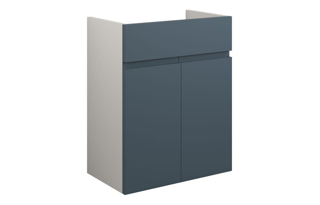 Siena 500mm Standard Basin Unit - Matt Arley Blue