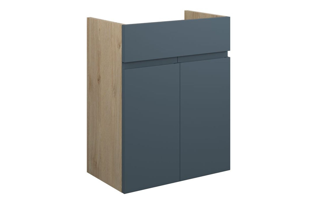 Siena 500mm Standard Basin Unit - Matt Arley Blue