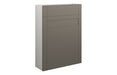 Haven 600mm Slim WC Unit - Matt Stone