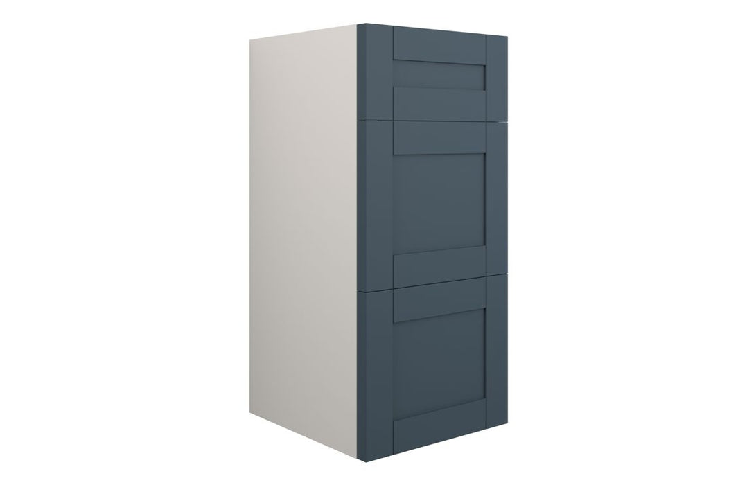 Haven 300mm Standard 3 Drawer Unit - Matt Arley Blue