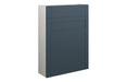 Haven 600mm Slim WC Unit - Matt Arley Blue