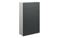 Haven 500mm Slim WC Unit - Matt Graphite Grey