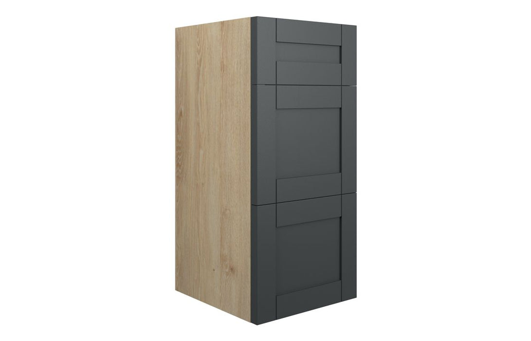 Haven 300mm Standard 3 Drawer Unit - Matt Graphite Grey