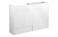Eton 1236mm Standard Basin & WC Unit Pack - White Gloss