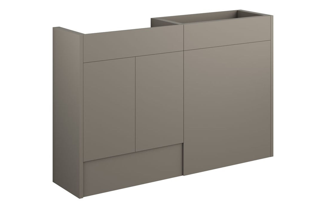 Eton 1236mm Standard Basin & WC Unit Pack - Matt Stone