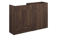 Eton 1236mm Standard Basin & WC Unit Pack - Warm Walnut