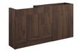 Eton 1536mm Standard Basin, WC & 3 Drawer Unit Pack - Warm Walnut