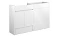 Siena 1236mm Standard Basin & WC Unit Pack - White Gloss