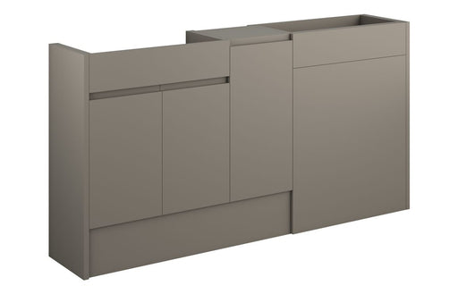 Siena 1536mm Standard Basin, WC & 1 Door Unit Pack - Matt Stone