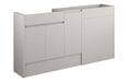Siena 1536mm Standard Basin, WC & 1 Door Unit Pack - Matt Dove Grey