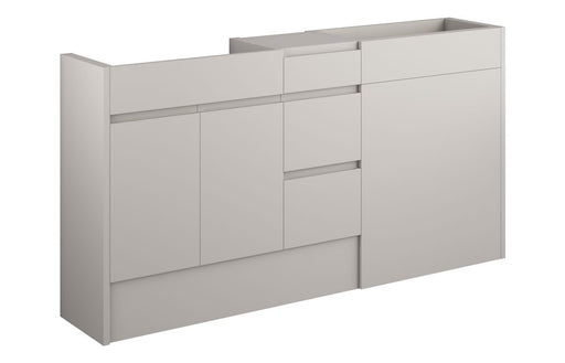 Siena 1536mm Standard Basin, WC & 3 Drawer Unit Pack - Matt Dove Grey