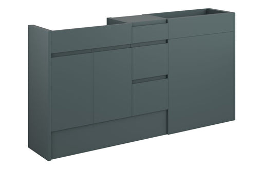 Siena 1536mm Standard Basin, WC & 3 Drawer Unit Pack - Matt Green Camo