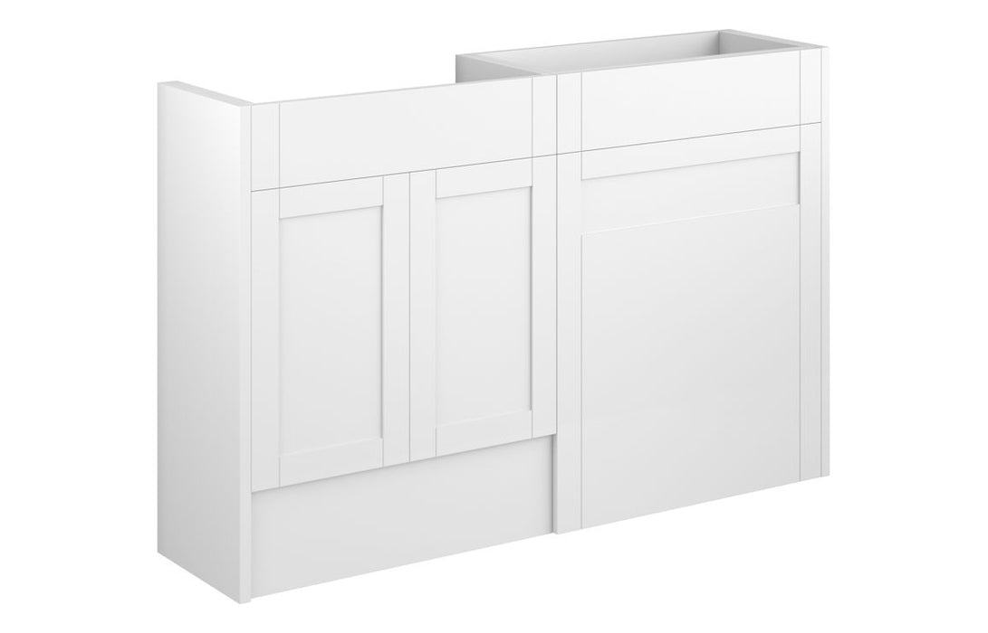 Haven 1236mm Standard Basin & WC Unit Pack - Matt White