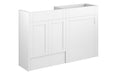 Haven 1236mm Standard Basin & WC Unit Pack - Matt White