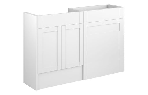 Haven 1236mm Standard Basin & WC Unit Pack - Matt White