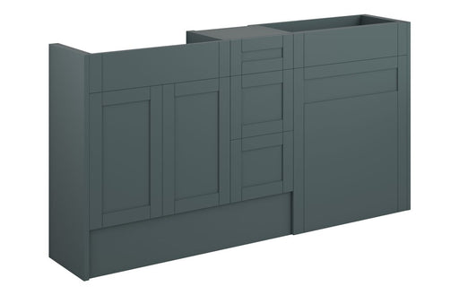 Haven 1536mm Standard Basin, WC & 3 Drawer Unit Pack - Matt Green Camo