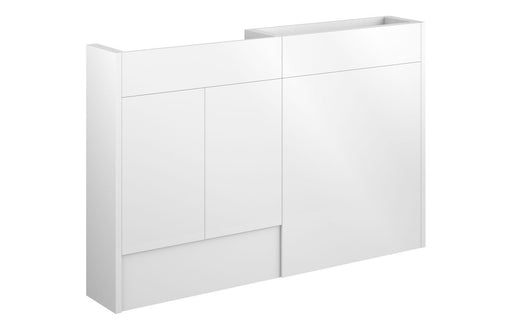 Eton 1236mm Slim Basin & WC Unit Pack - White Gloss