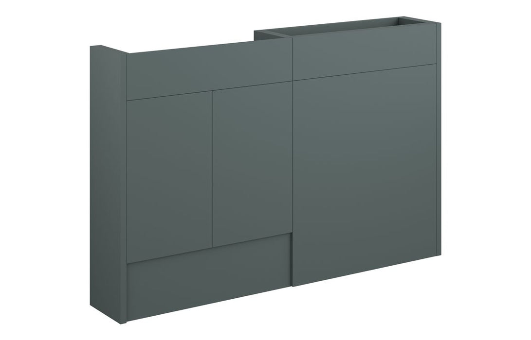 Eton 1236mm Slim Basin & WC Unit Pack - Matt Green