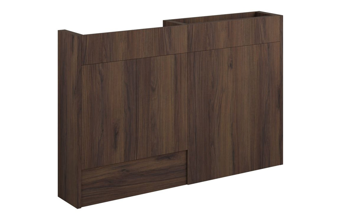 Eton 1236mm Slim Basin & WC Unit Pack - Warm Walnut