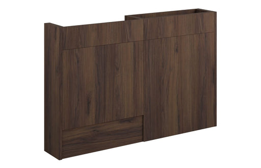 Eton 1236mm Slim Basin & WC Unit Pack - Warm Walnut