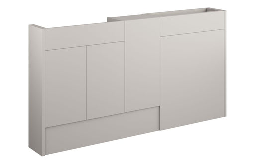 Eton 1536mm Slim Basin, WC & 1 Door Unit Pack - Matt Dove Grey