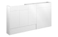 Eton 1536mm Slim Basin, WC & 1 Door Unit Pack - White Gloss
