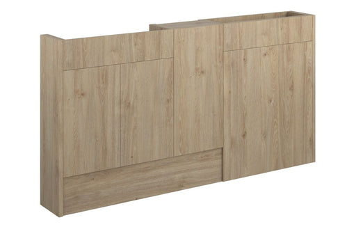 Eton 1536mm Slim Basin, WC & 1 Door Unit Pack - Havana Oak