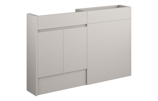 Siena 1236mm Slim Basin & WC Unit Pack - Matt Dove Grey
