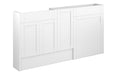 Haven 1536mm Slim Basin, WC & 1 Door Unit Pack - Matt White