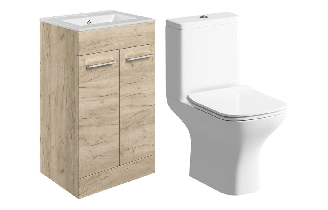Pulse 510mm Floor Standing Unit & Close Coupled WC Pack