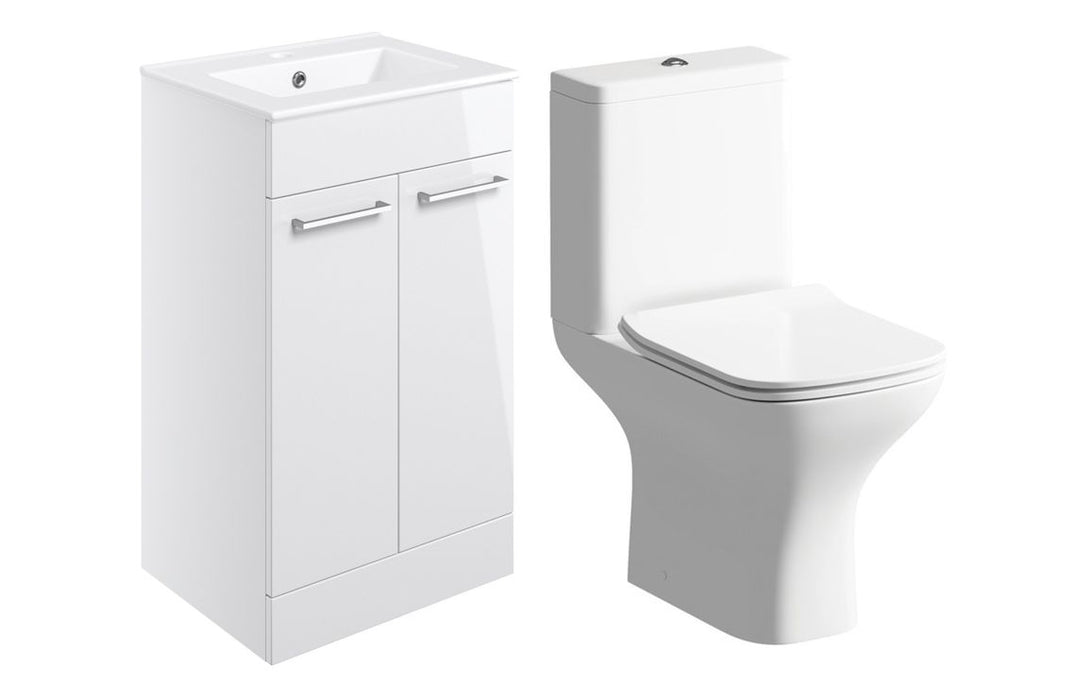Pulse 510mm Floor Standing Unit & Close Coupled WC Pack