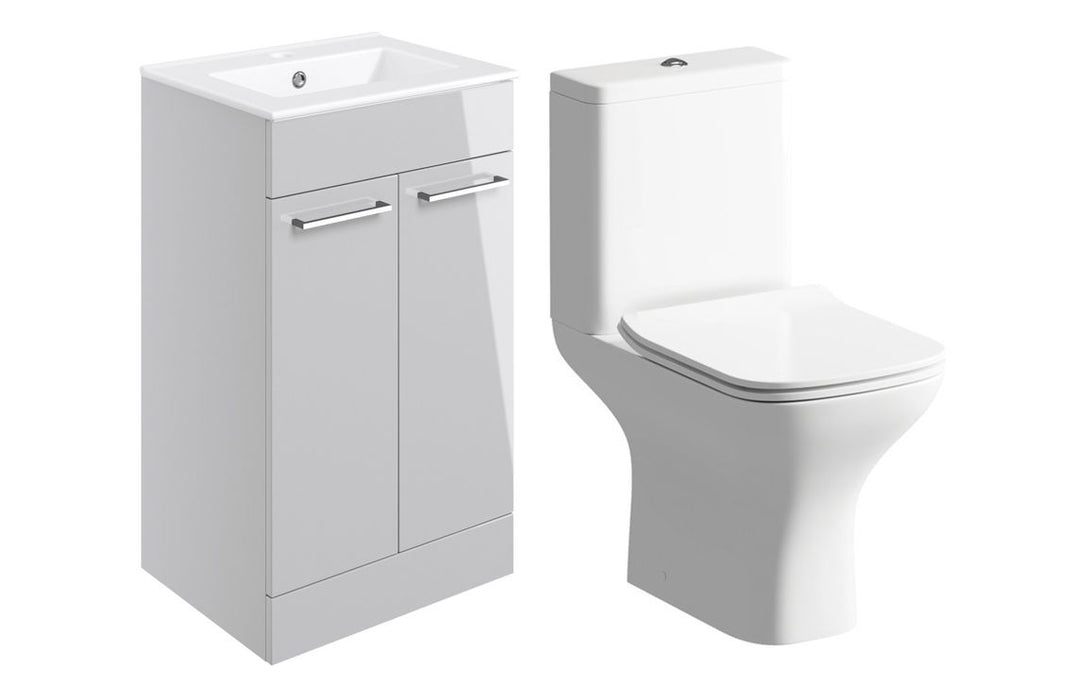 Pulse 510mm Floor Standing Unit & Close Coupled WC Pack