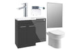 Verona 1000mm Furniture & BTW WC Pack - Anthracite Gloss