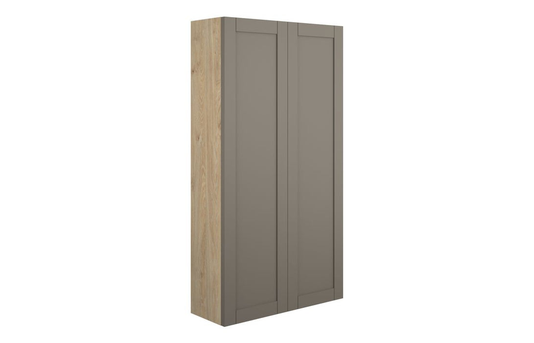 Haven 600mm Slim 2 Door Storage Unit - Matt Stone