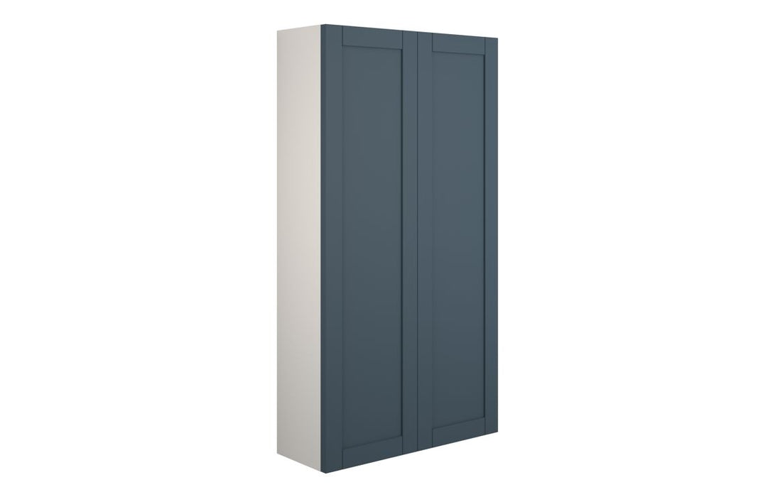 Haven 600mm Slim 2 Door Storage Unit - Matt Arley Blue