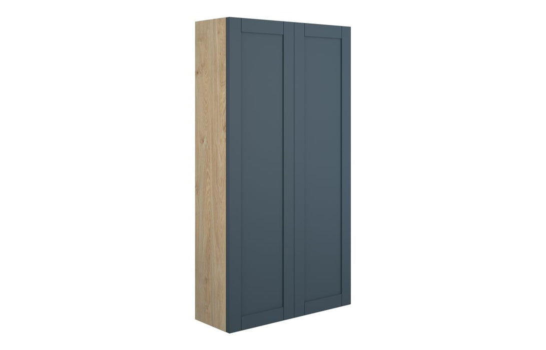 Haven 600mm Slim 2 Door Storage Unit - Matt Arley Blue