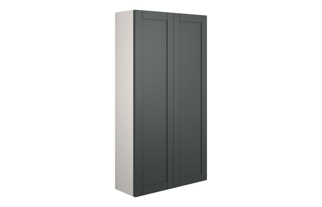 Haven 600mm Slim 2 Door Storage Unit - Matt Graphite Grey