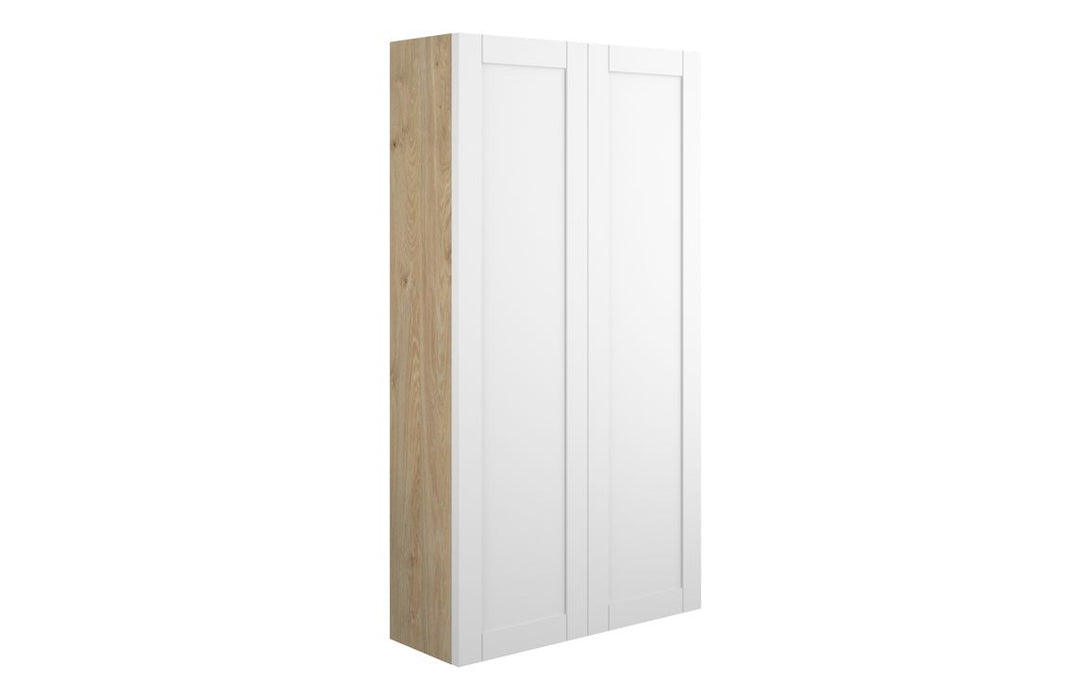 Haven 600mm Slim 2 Door Storage Unit - Matt White
