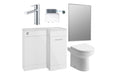 Verona 900mm Furniture & BTW WC Pack - White Gloss