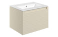 Parallel 615mm Wall Hung 1 Drawer Basin Unit & 0TH Thin Edge Basin - Matt Cotton